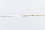 9ct Gold kids curb bracelet 16cm