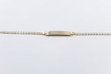 9ct Gold kids curb bracelet 16cm