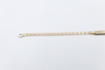 9ct Gold kids ID Open side Curb bracelet 16cm