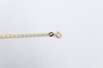 9ct Gold kids ID Open side Curb bracelet 16cm