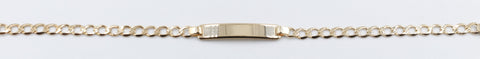 9ct Gold ID Curb bracelet 16.5cm