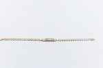 9ct Gold ID Curb bracelet 16.5cm