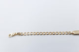 9ct Gold ID Curb bracelet 16.5cm