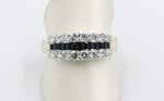 9ct Gold Sapphire & Diamond Dress ring