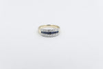 9ct Gold Sapphire & Diamond Dress ring