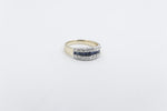 9ct Gold Sapphire & Diamond Dress ring