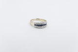 9ct Gold Sapphire & Diamond Dress ring