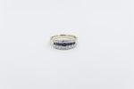 9ct Gold Sapphire & Diamond Dress ring