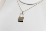 9ct Gold Solid Padlock Pendent 9P0044