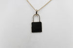 9ct Gold Solid Padlock Pendent 9P0044