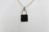 9ct Gold Solid Padlock Pendent 9P0044