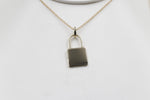 9ct Gold Solid Padlock Pendent 9P0044