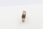 9ct Gold Solid Band with NZ Design 7mm FR5250G