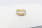 9ct Gold Solid Band with NZ Design 7mm FR5250G