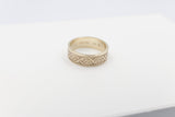 9ct Gold Solid Band with NZ Design 7mm FR5250G