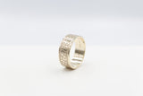 9ct Gold Solid Band with Maori Design 9mm FR5244G