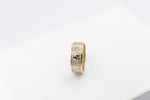 9ct Gold Solid Band with Maori Design 9mm FR5244G