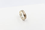 9ct Gold Solid Band with Island  Design mm HRB5247G