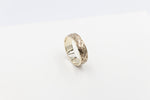 9ct Gold Solid Band with Island  Design mm HRB5247G