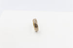 9ct Gold Solid Band with Island  Design mm HRB5247G