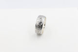 Stg Silver Band with Maori design 9mm HD5258S