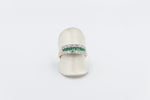 9ct Gold Emerald & Diamond Dress ring