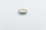 9ct Gold Emerald & Diamond Dress ring