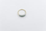 9ct Gold Emerald & Diamond Dress ring