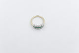 9ct Gold Emerald & Diamond Dress ring