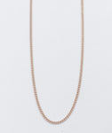 9ct Rose Gold Curb Link Chain 55cm