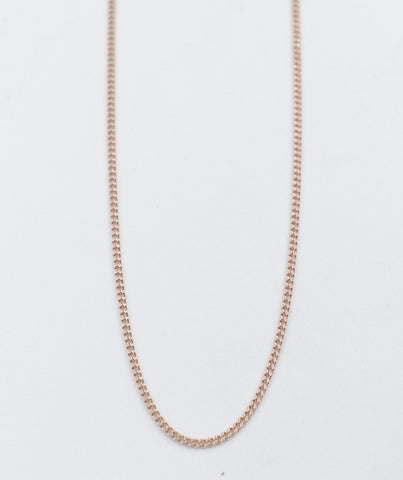 9ct Rose Gold Curb Link Chain 55cm