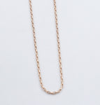 9ct Rose Gold Belcher Link Chain 45cm