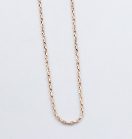 9ct Rose Gold Belcher Link Chain 55cm