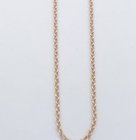 9ct Rose Gold Belcher Link Chain 55cm