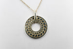 9ct Yellow Gold Pendant with leaf pattern