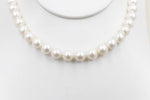 Fresh water Pearl Necklet with stg Clasps 9 to 10mm