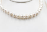 Fresh water Pearl Necklet with stg Clasps 8 to 8.5mm