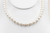 Fresh water Pearl Necklet with stg Clasps 8 to 8.5mm