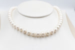 Fresh water Pearl Necklet with stg Clasps 8 to 8.5mm