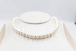 Fresh water Pearl Necklet with stg Clasps 8 to 8.5mm