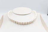 Fresh water Pearl Necklet with stg Clasps 8 to 8.5mm