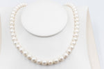 Fresh water Pearl Necklet with stg Clasps 8 to 8.5mm