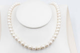 Fresh water Pearl Necklet with stg Clasps 8 to 8.5mm