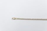 10K Yellow Gold Tennis Bracelet with Lab Diamonds 2.25ct