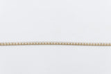 10K Yellow Gold Tennis Bracelet with Lab Diamonds 2.25ct