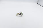 Stg Silver Ring with Greenstone