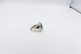 Stg Silver Ring with Greenstone