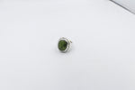 Stg Silver Ring with Greenstone