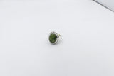 Stg Silver Ring with Greenstone