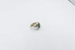 Stg Silver Ring with Greenstone